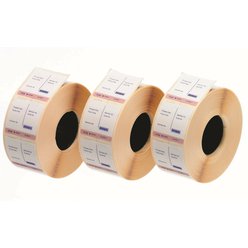 Etikety pro etiketovací kleště BROWNE s indikátorem parní sterilizace, 26 x 25 mm, 500 ks/ 1 role