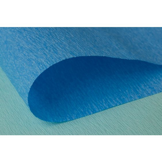 AW Krepový papír modrý, 60 g/m2, arch 130 x 150 cm, 50 ks/bal.