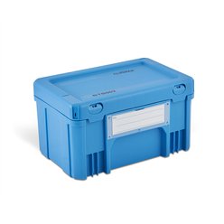 Přepravní uzavíratelný box modrý, 300 x 200 x 170 mm