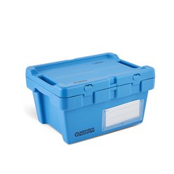 Přepravní uzavíratelný box modrý, 400 x 300 x 220 mm