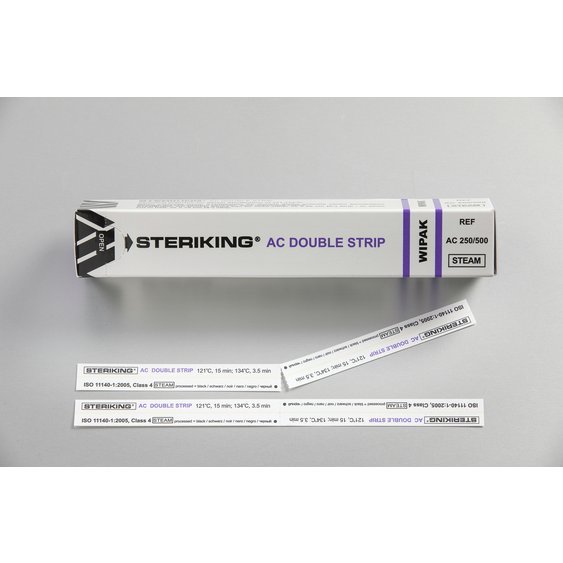 STERIKING chemický test parní sterilizace, typ 4, 500 ks/bal.